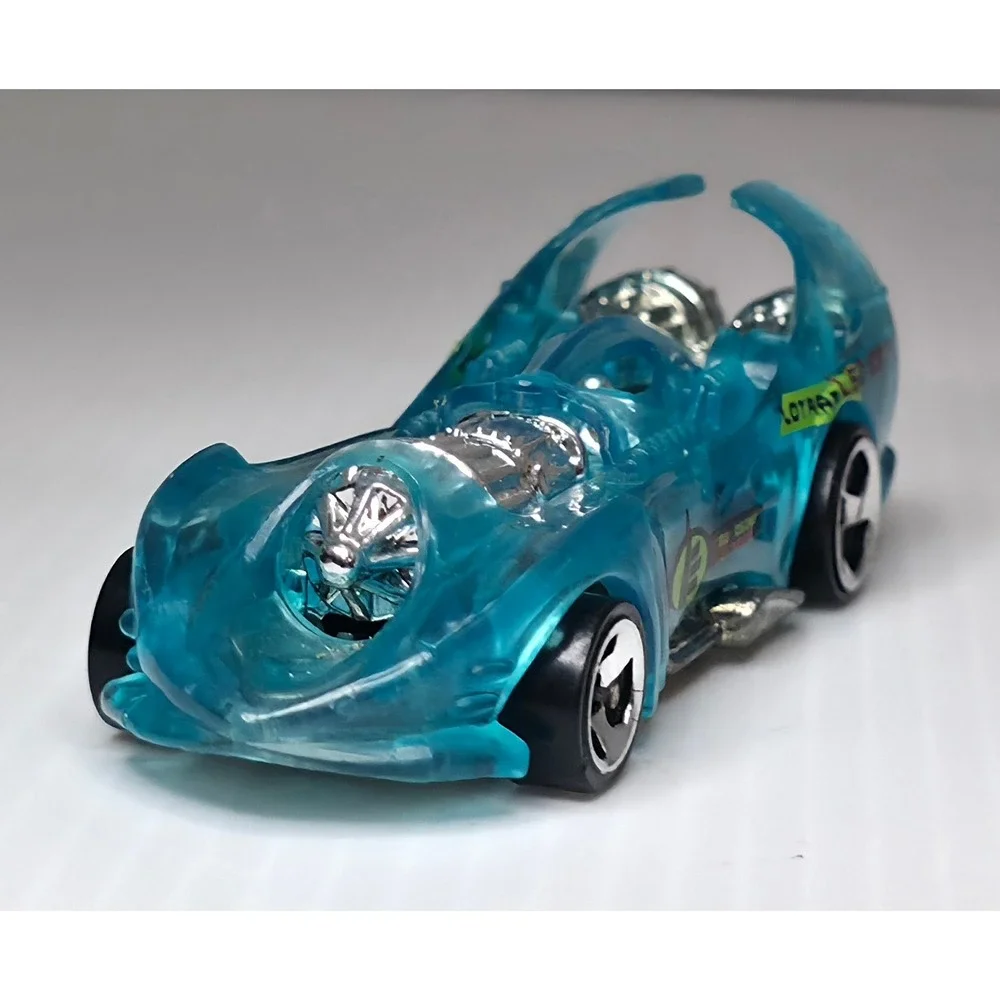 1995 Hot‎ Wheels Power Rocket Teal Clear Malaysia